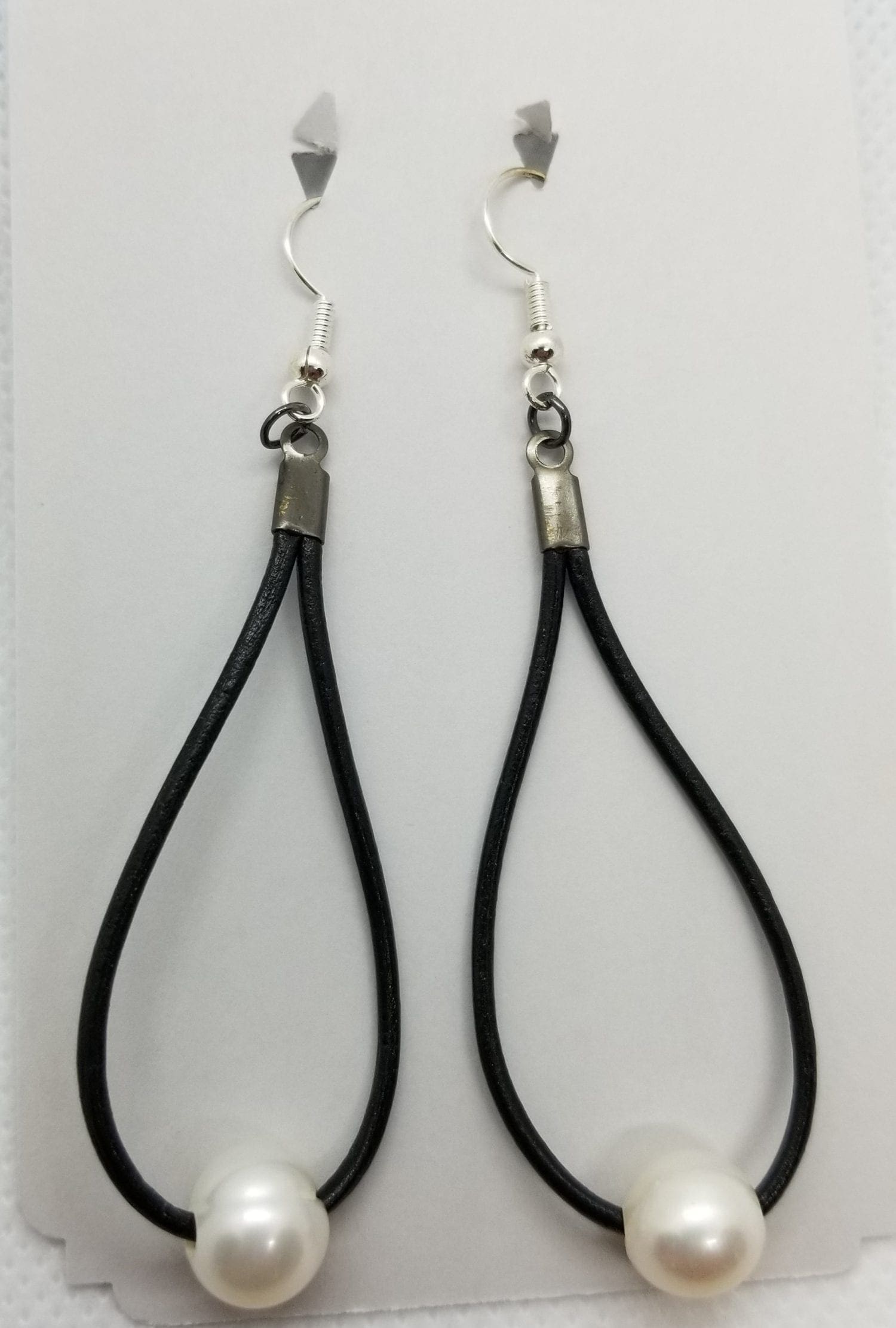 Featured image for “Black Leather Earrings”