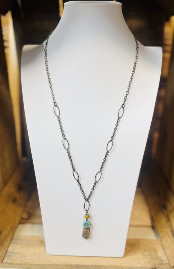 Hibiscus Drop Necklace